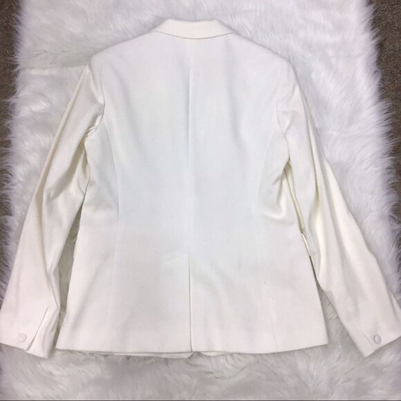 Rag & Bone Sidney Ecru White Blazer Vanilla Hourglass Blazer New Size 10 - Picture 3 of 9